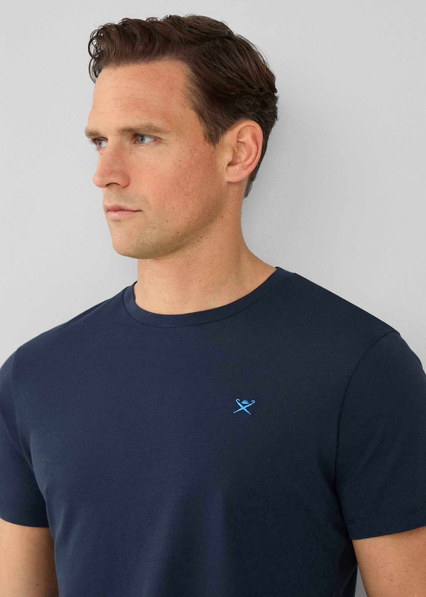 Hackett London T-shirts Swim trim logo tee - navy