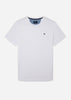 Hackett London T-shirts Swim trim logo tee - white