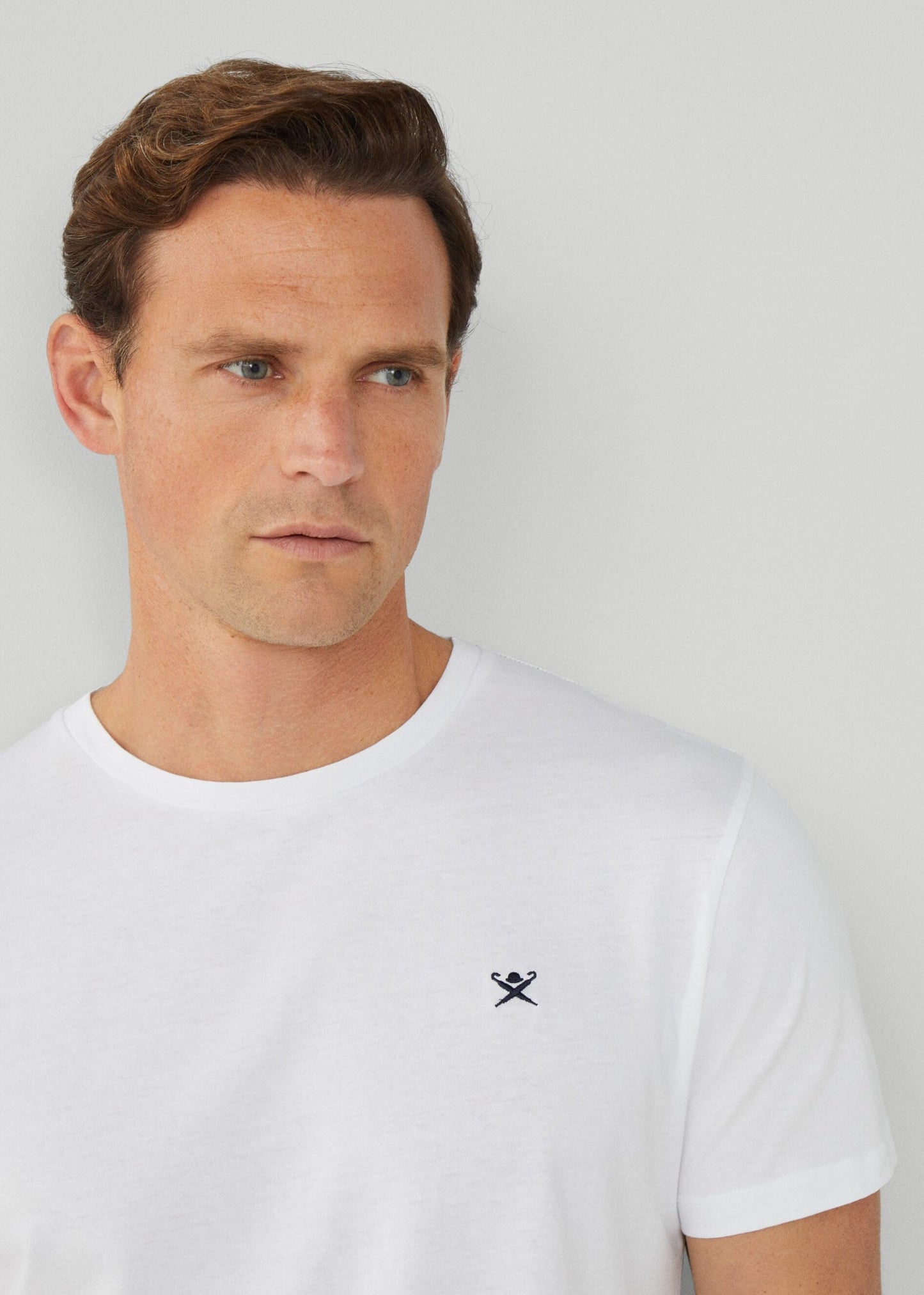 Hackett London T-shirts Swim trim logo tee - white