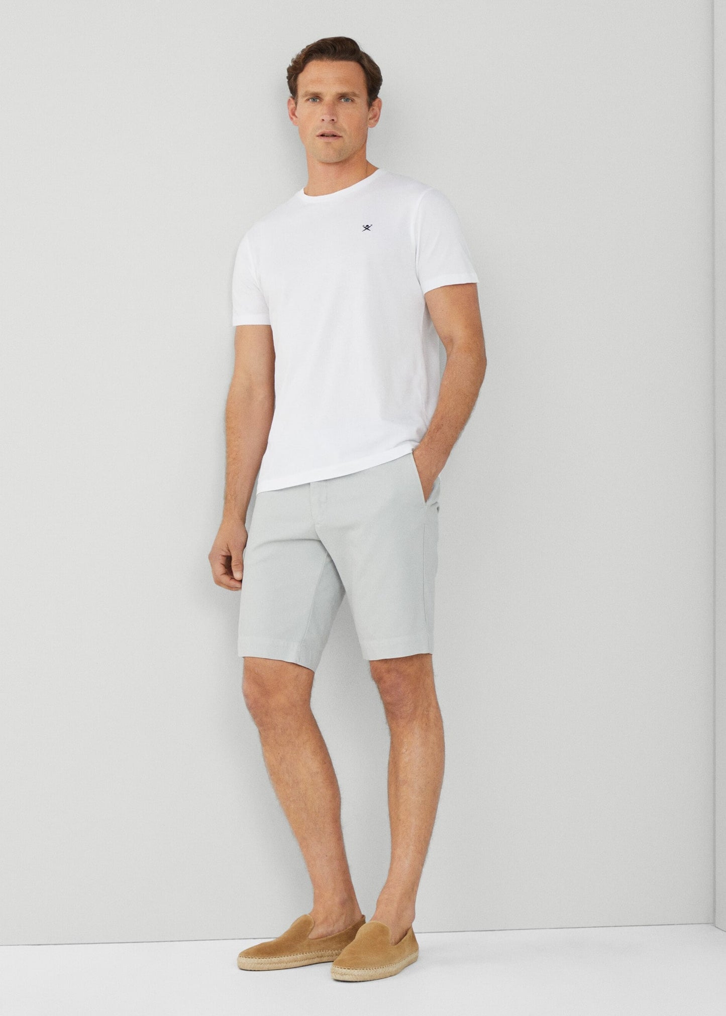 Hackett London T-shirts Swim trim logo tee - white