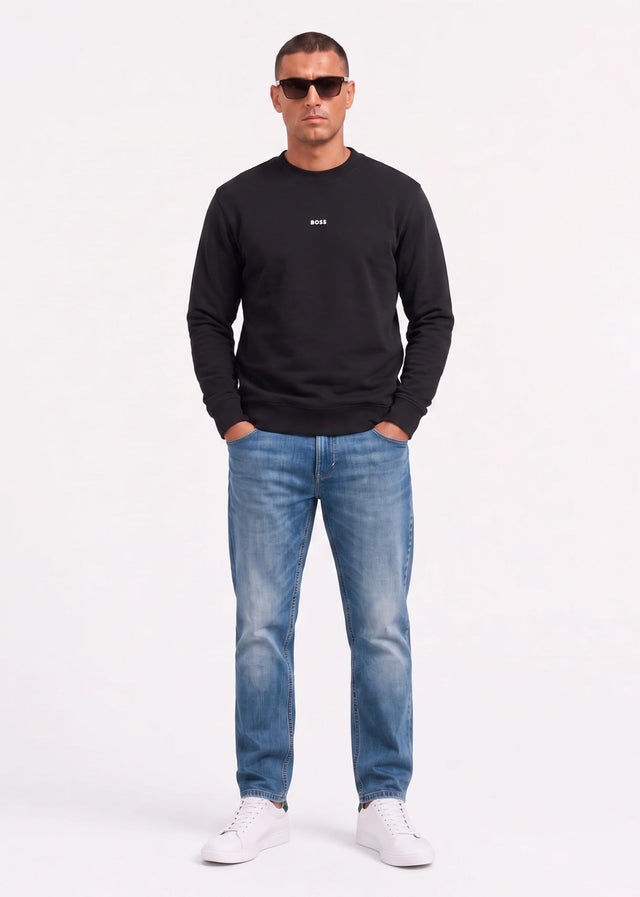 Hugo Boss Truien Wesmallcrew - black