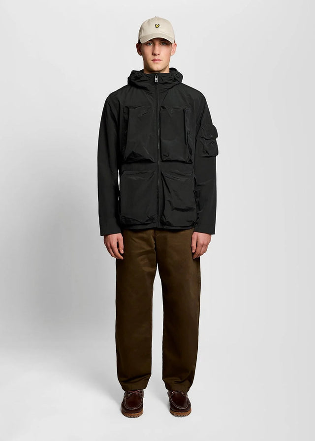 Lyle & Scott Jassen Lightweight ripstop windcheater - jet black