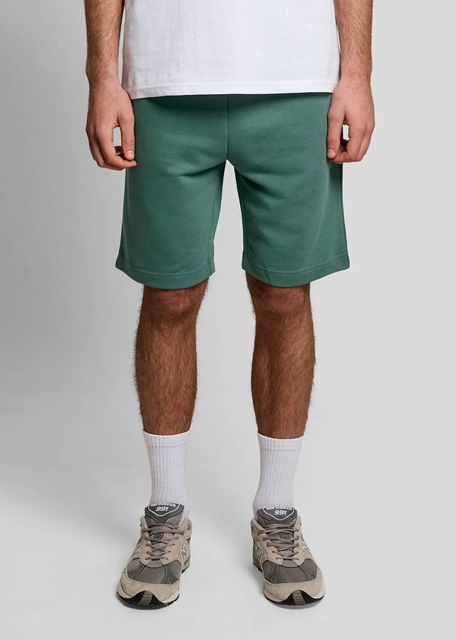 Lyle & Scott Korte Broeken Plain sweat short - everglade
