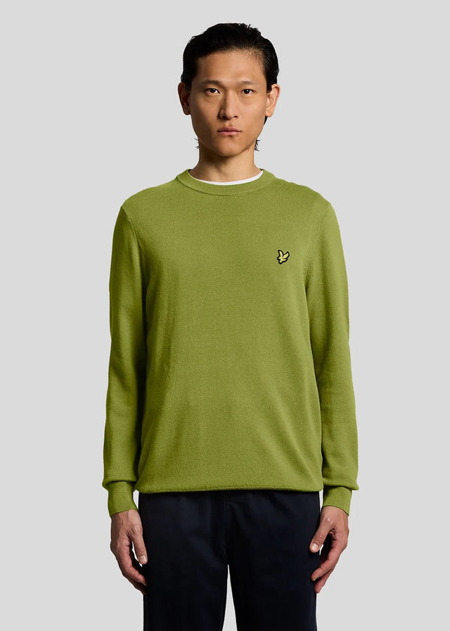 Lyle & Scott Truien Cotton crew neck jumper - shrub green
