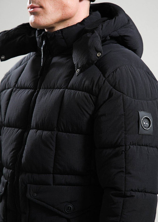 Marshall Artist Jassen Yukon bubble jacket - black