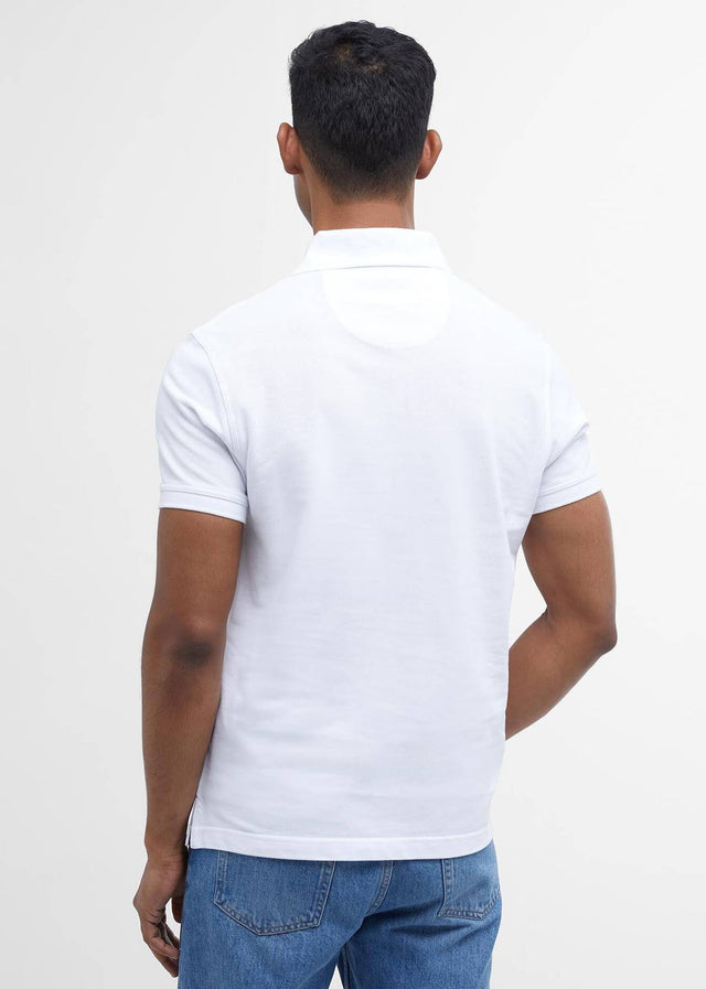 Barbour Polos Barbour tartan pique polo shirt - white dress