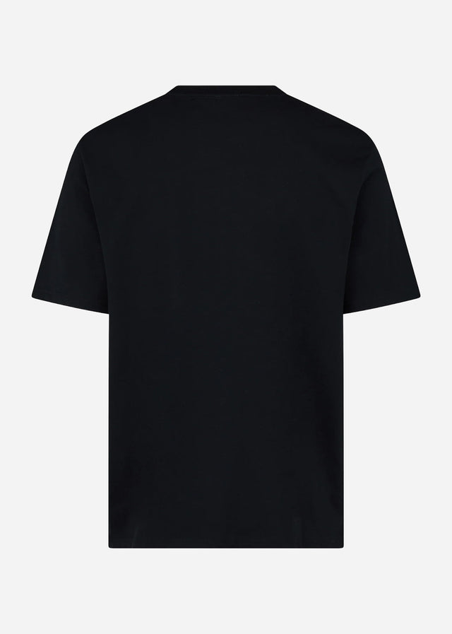 Aquascutum T-shirts Big logo t-shirt - black