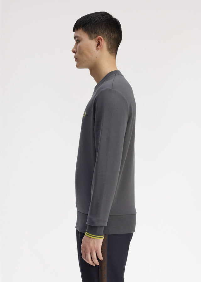 Fred Perry Truien Crew neck sweatshirt - Anchor Grey Tennis Blue