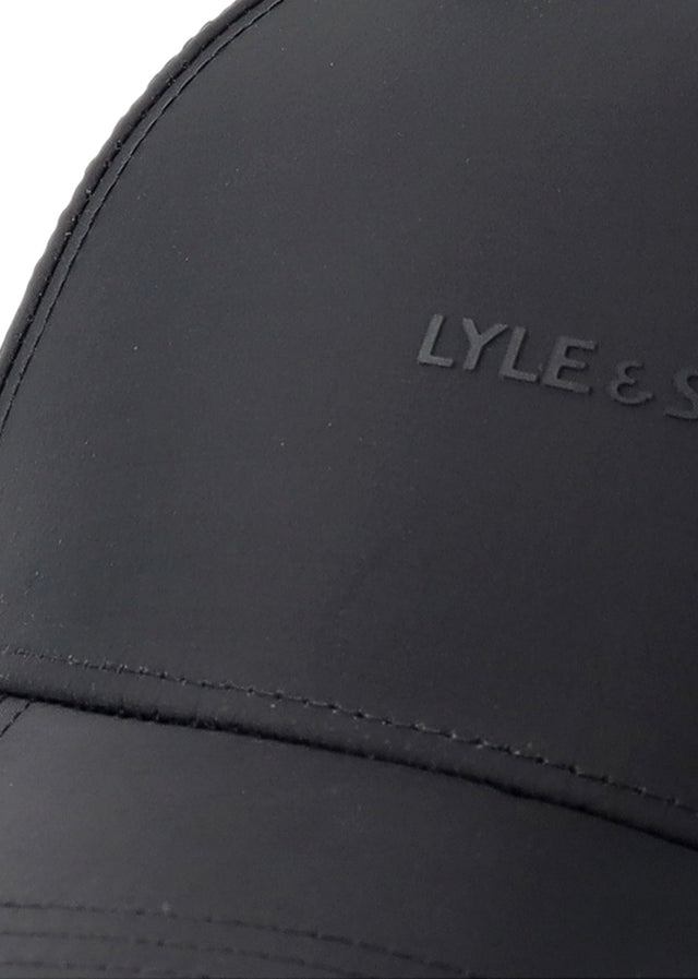 Lyle & Scott Petten Shell fabric cap - jet black
