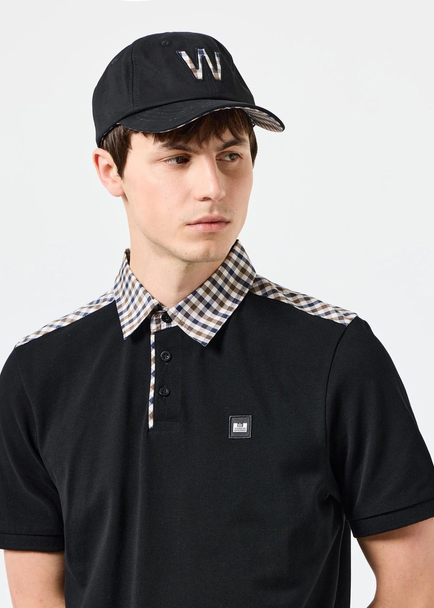 Weekend Offender Petten Hattori - black mid house check