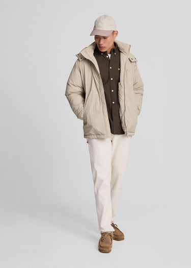 Lyle & Scott Jassen Padded puffer jacket - stone