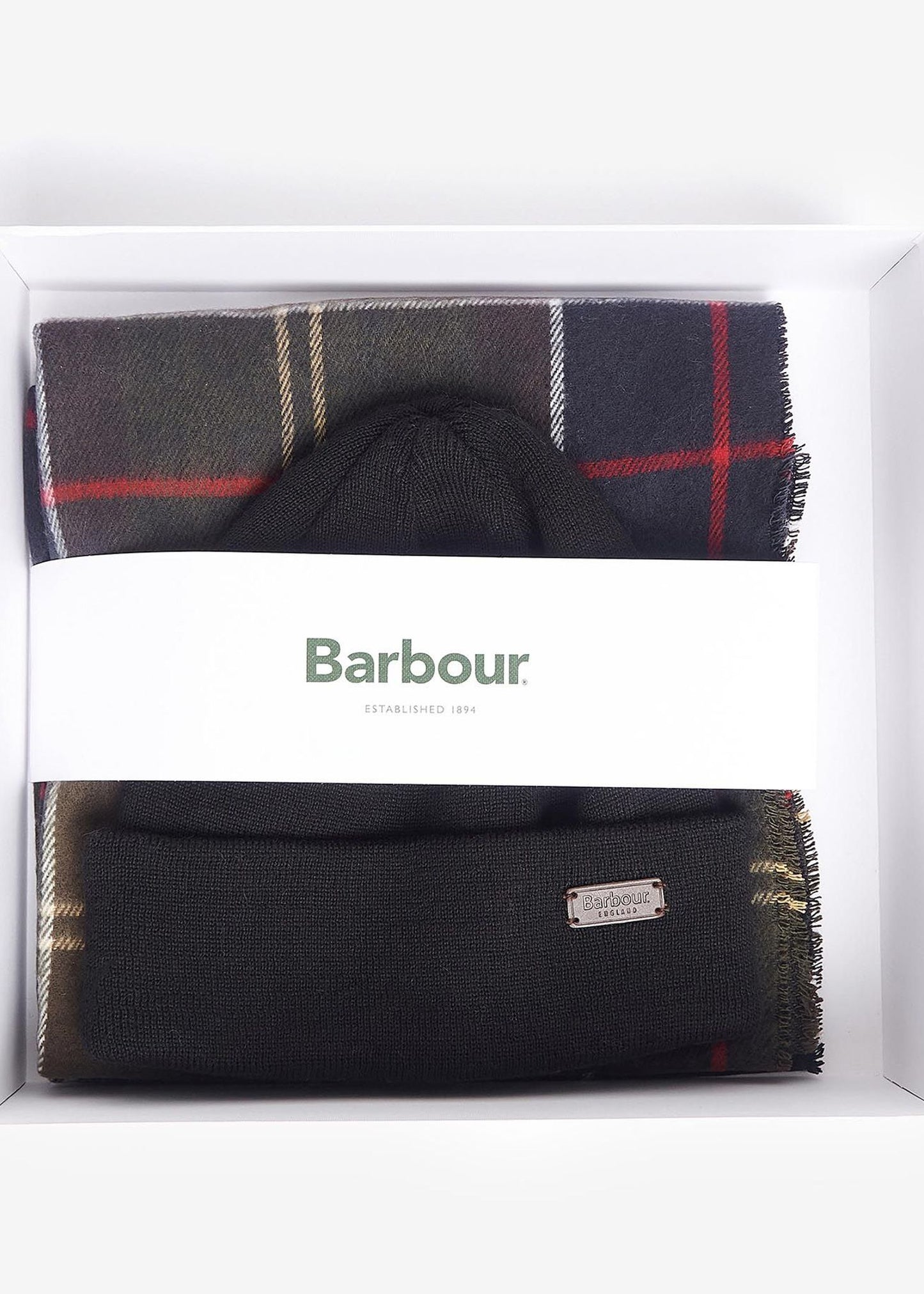 Barbour Sjaals Swinton beanie & galingale scarf gift set - classic