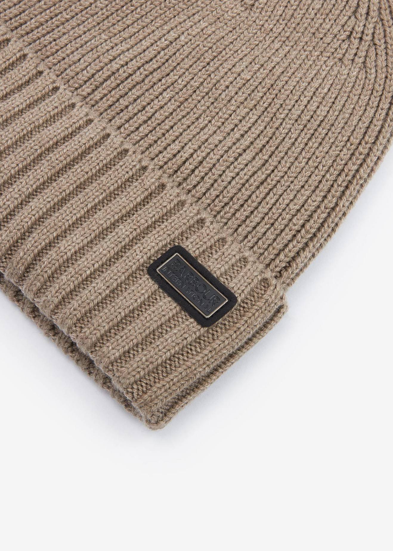Barbour International Mutsen Chester beanie hat - brindle