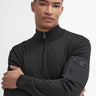 Barbour International Truien Blades cotton half zip jumper - black
