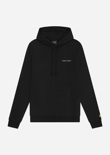 Lyle & Scott Hoodies Embroidered hoodie - jet black white