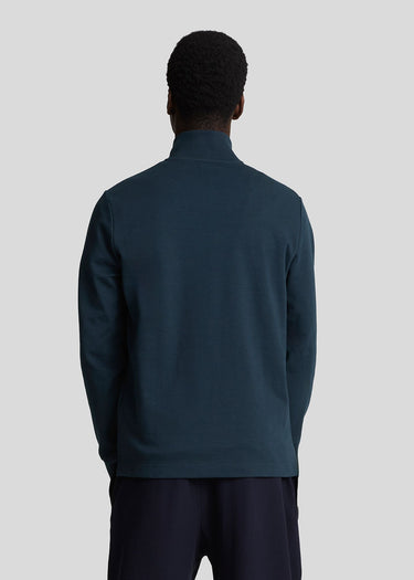 Lyle & Scott Truien Interlock quarter zip - dark navy