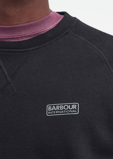 Barbour International Truien  Essential crew neck sweat - black pewter