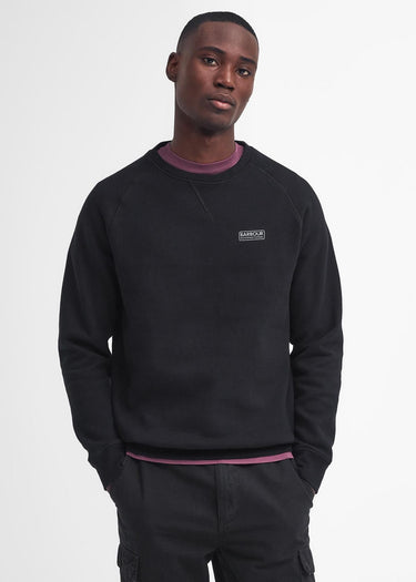 Barbour International Truien  Essential crew neck sweat - black pewter