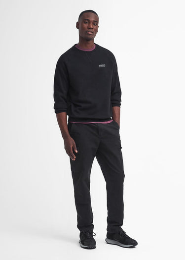 Barbour International Truien  Essential crew neck sweat - black pewter
