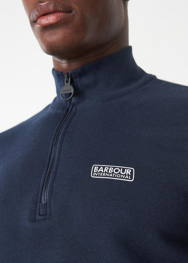 Barbour International Truien  Essential half zip sweat - international navy