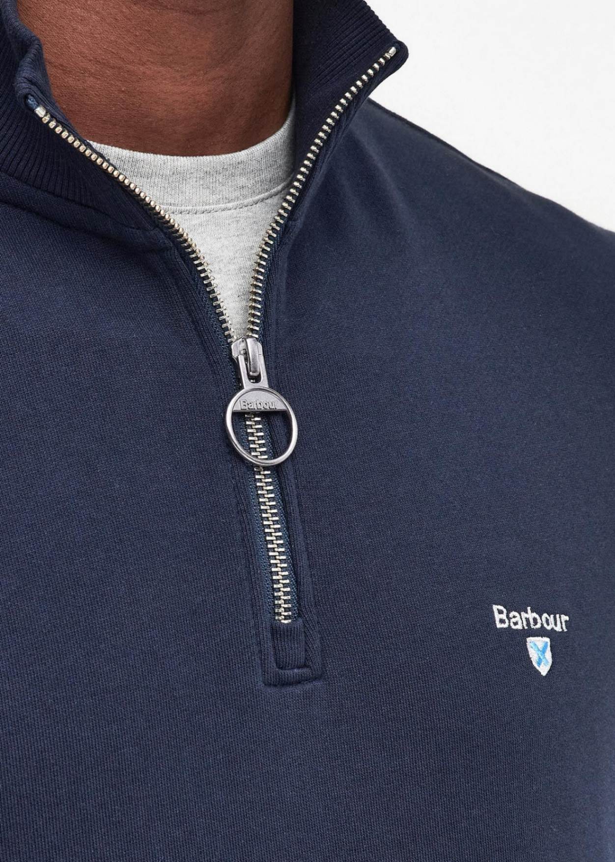 Barbour Truien Beckhill half zip sweatshirt - navy