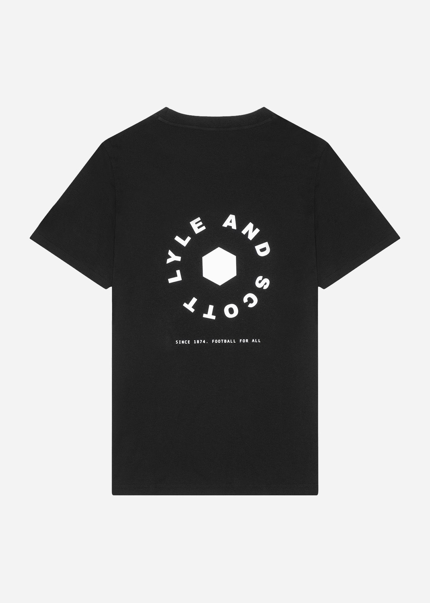 Lyle & Scott T-shirts Football wheel graphic t-shirt - jet black