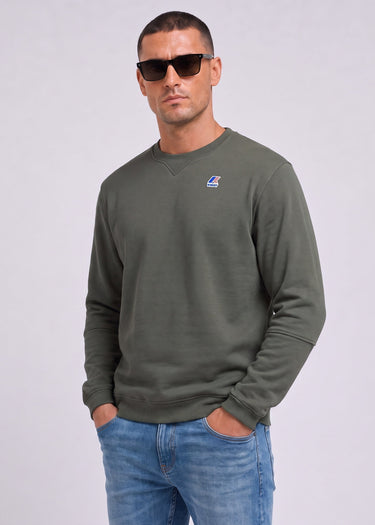 K-Way Truien Nael brushed pc - green blackish