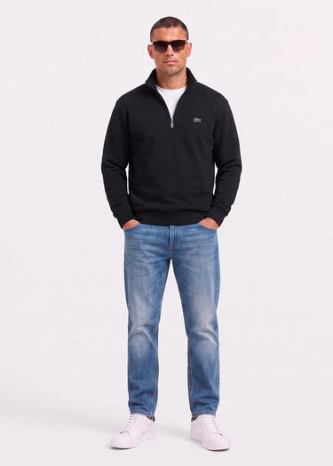 Lacoste Truien Quarter zip fleece sweatshirt - black