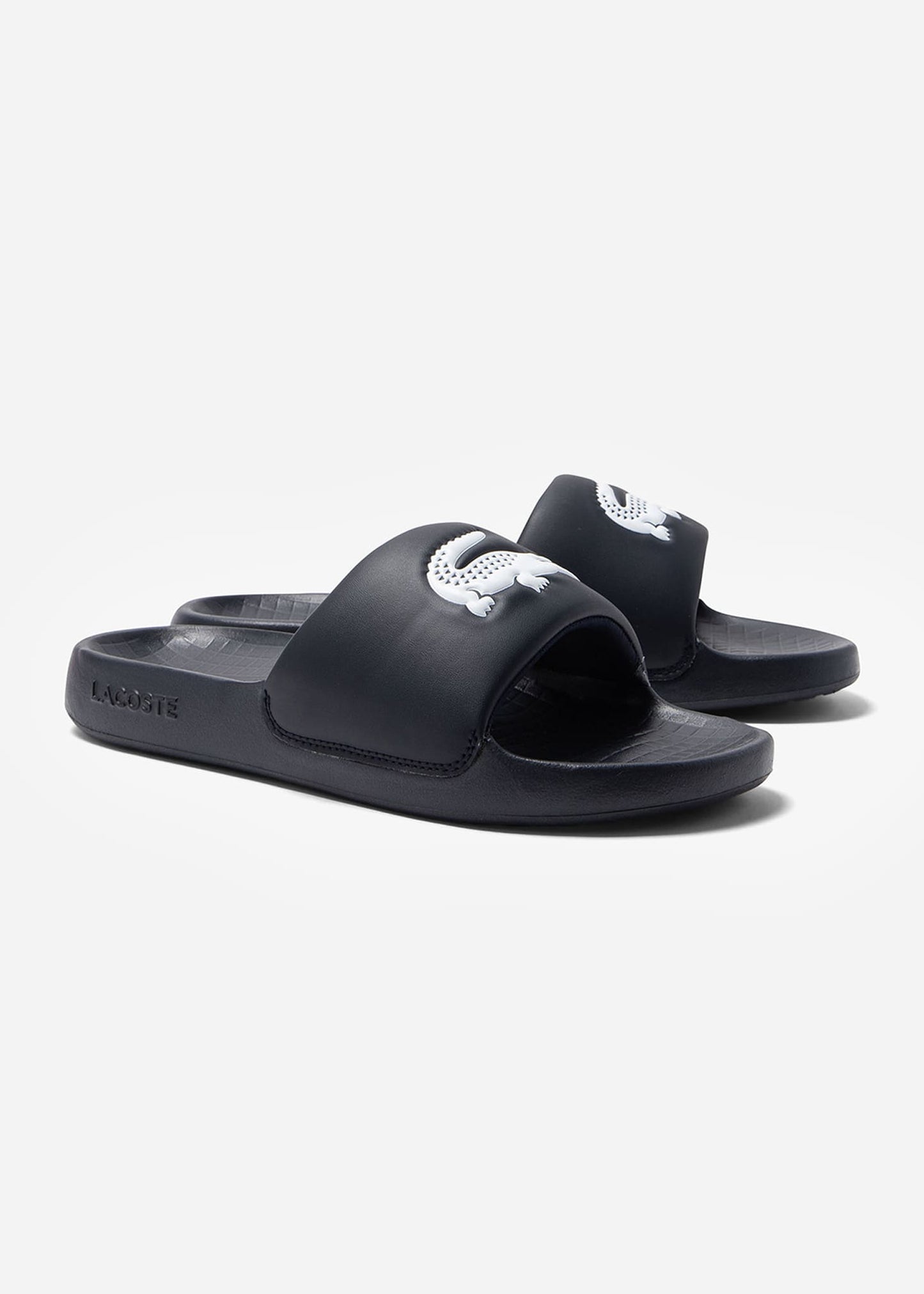 Lacoste Slippers Serve Slide - black white