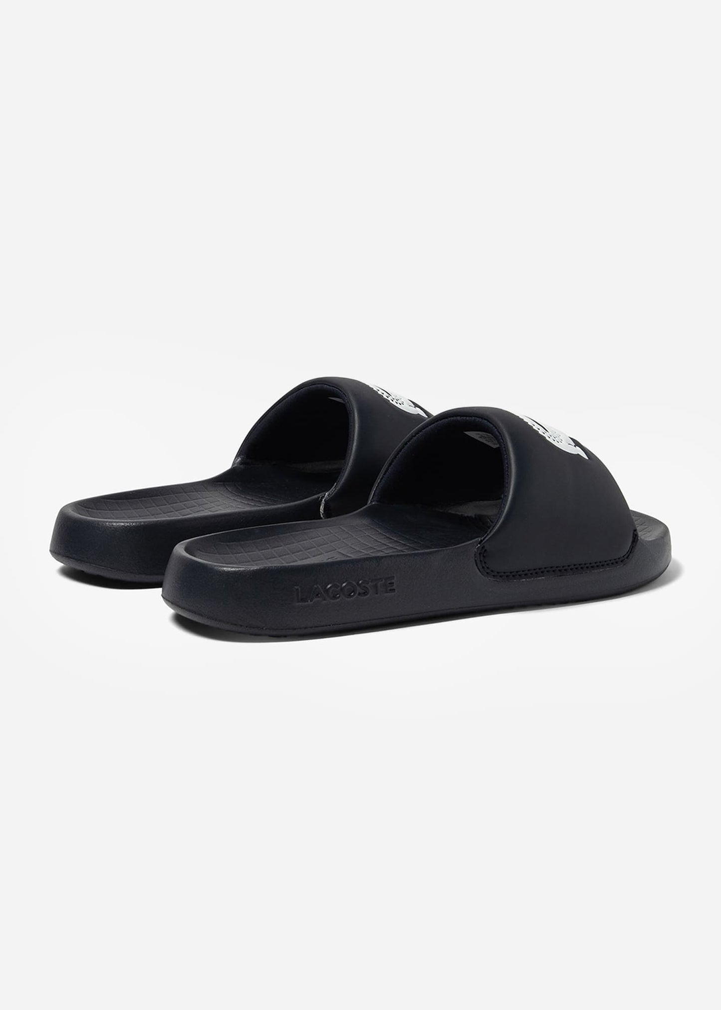 Lacoste Slippers Serve Slide - black white