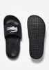 Lacoste Slippers Serve Slide - black white