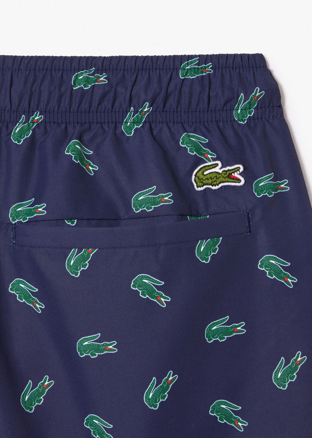 Lacoste Swimwear Swimming trunks all over print - navy blue multico