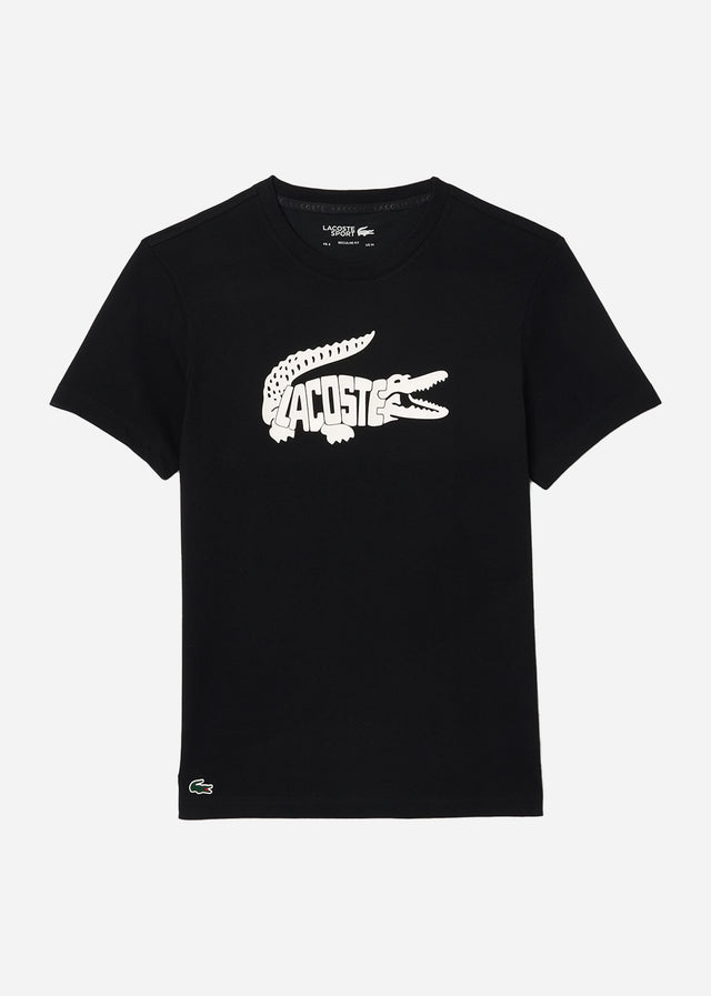 Lacoste T-shirts Tee logo - black white