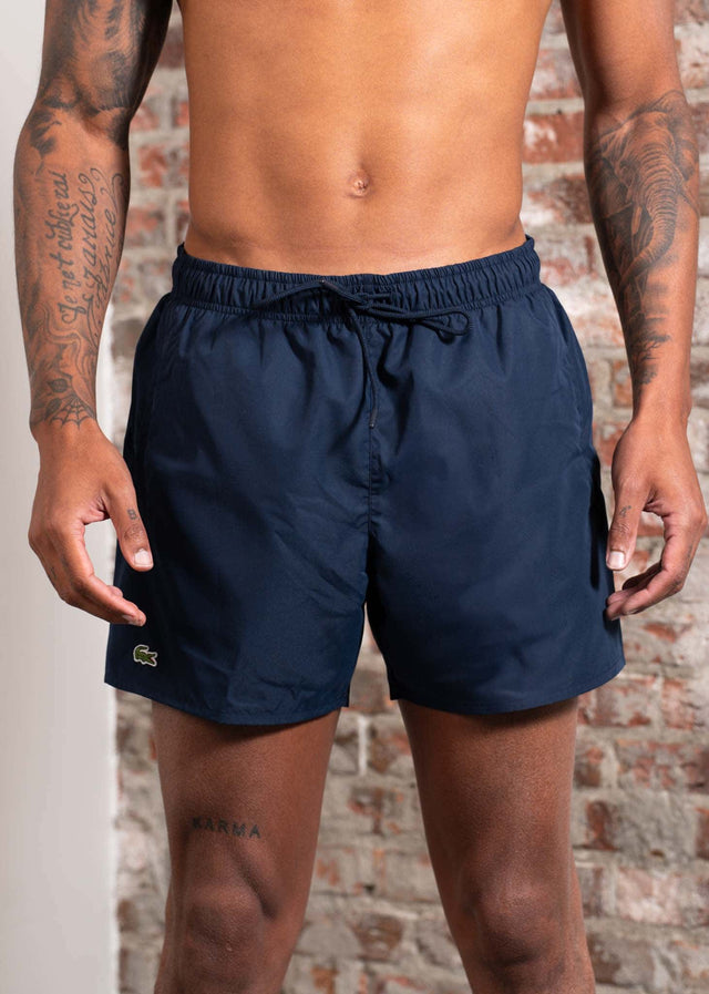 Lacoste Swimwear Lacoste swim short - navy blue green