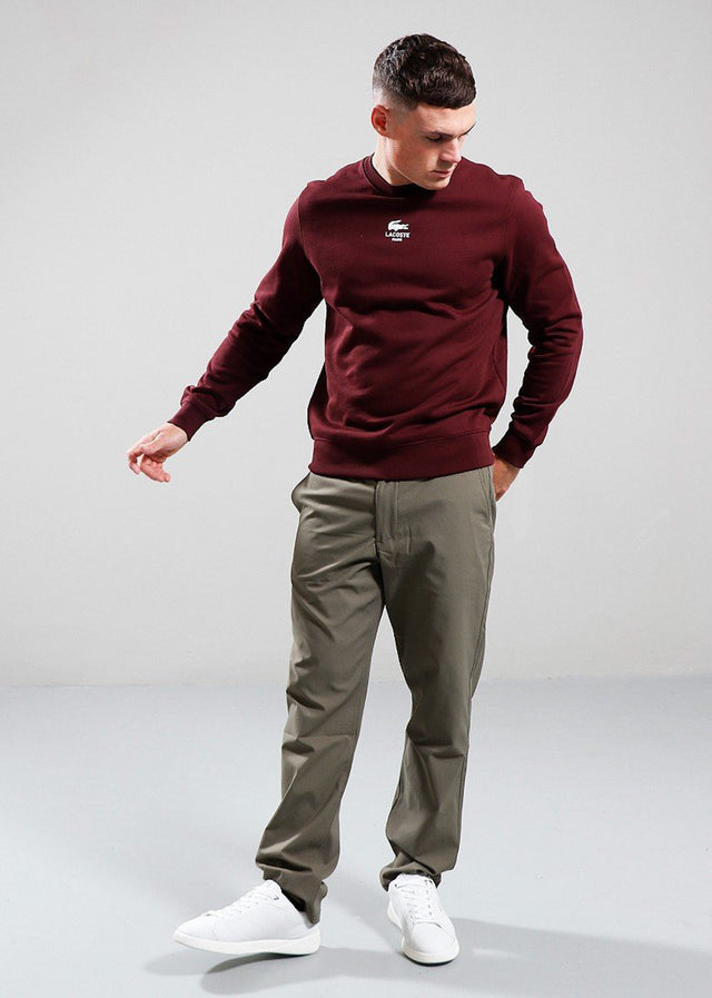 Lacoste Sweaters Sweatshirt logo print- expresso