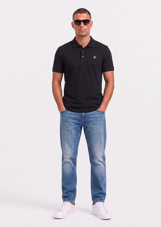 Lyle & Scott Polo's Plain polo shirt - jet black