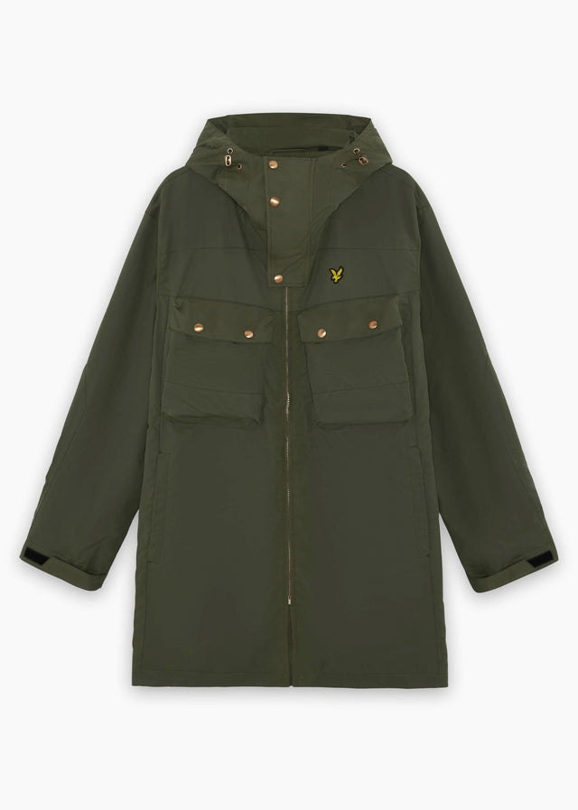 Lyle & Scott Jassen Waxed guard parka - true olive