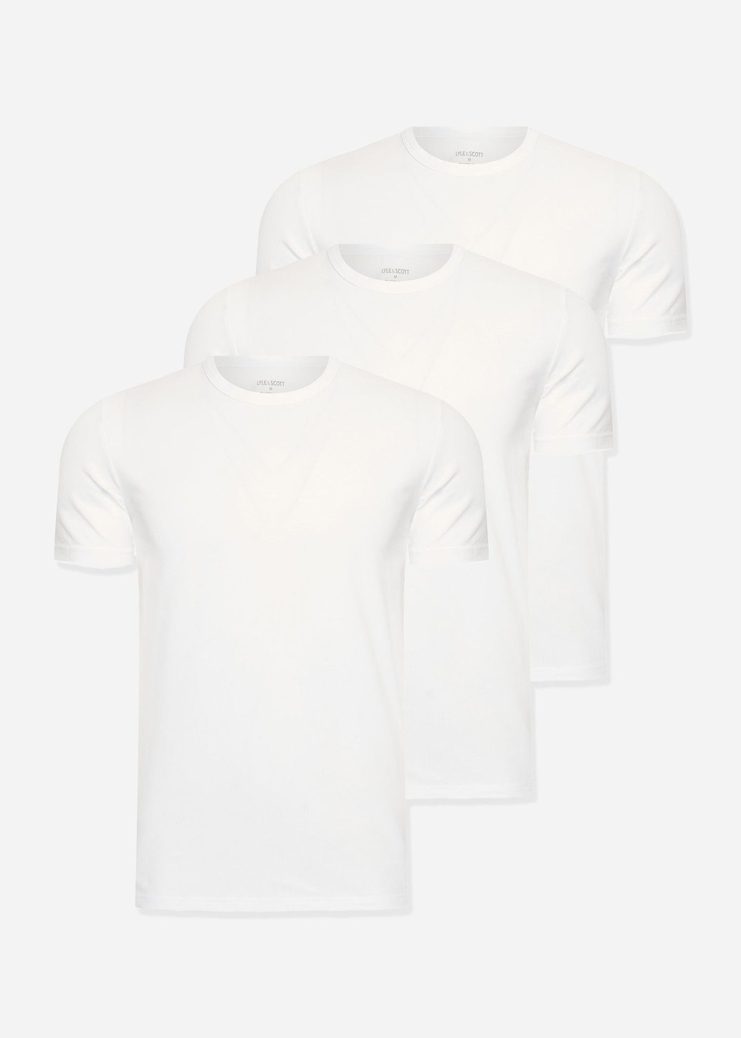 Lyle & Scott T-shirts Basic 3 pack t-shirt - white