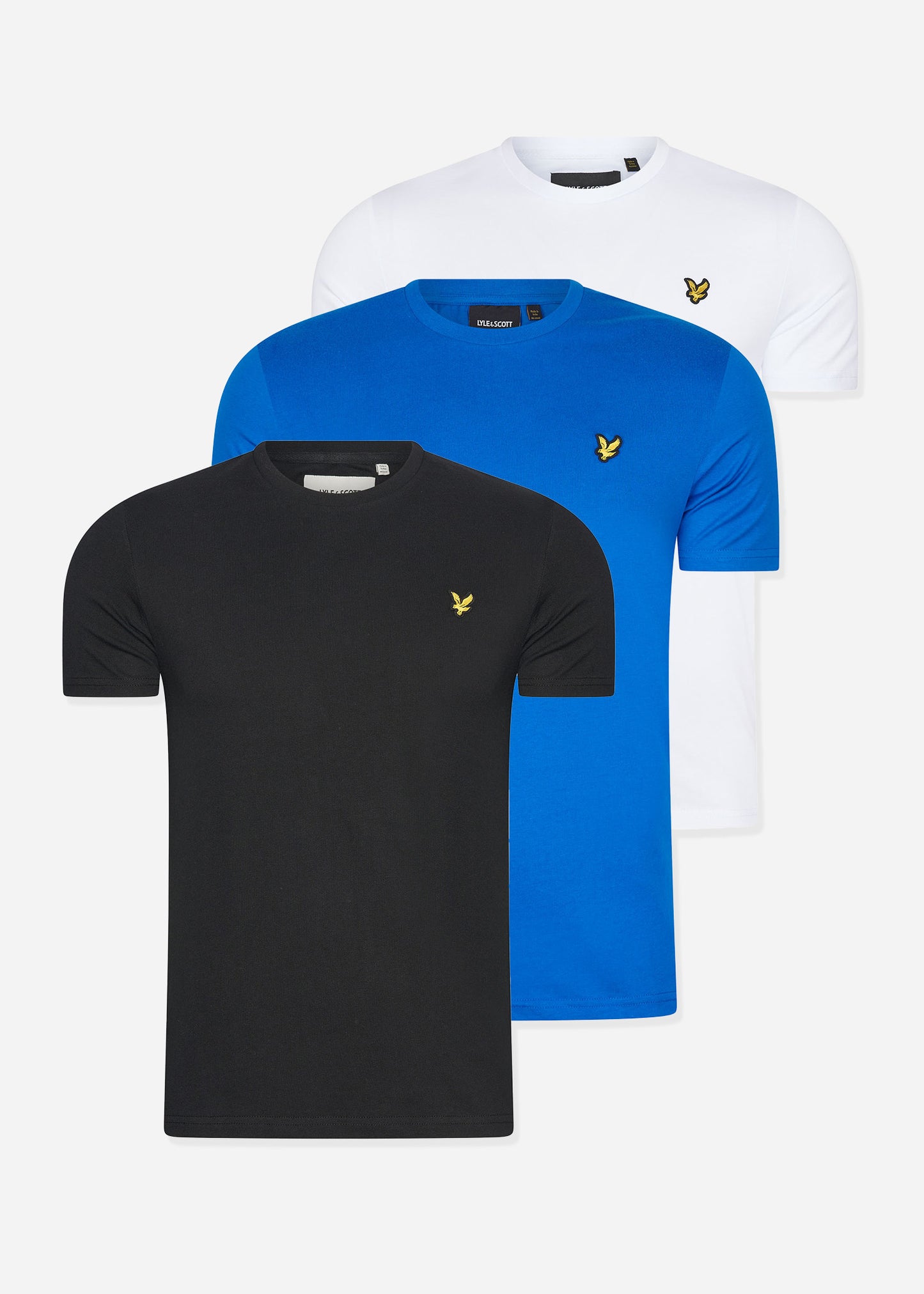 Lyle & Scott T-shirts 3 pack t-shirt - jet black - bright blue - white