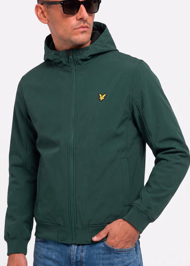Lyle & Scott Jassen Fleece back softshell jacket - dark green