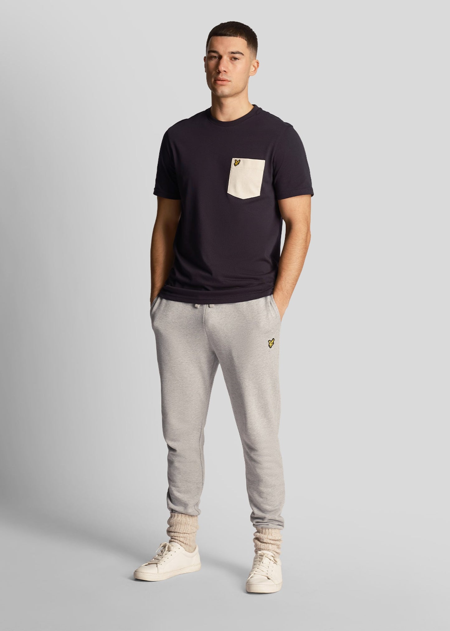 Lyle & Scott T-shirts Contrast pocket t-shirt - dark navy cove