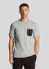 Lyle & Scott T-shirts Contrast pocket t-shirt - slate-blue-dark-navy