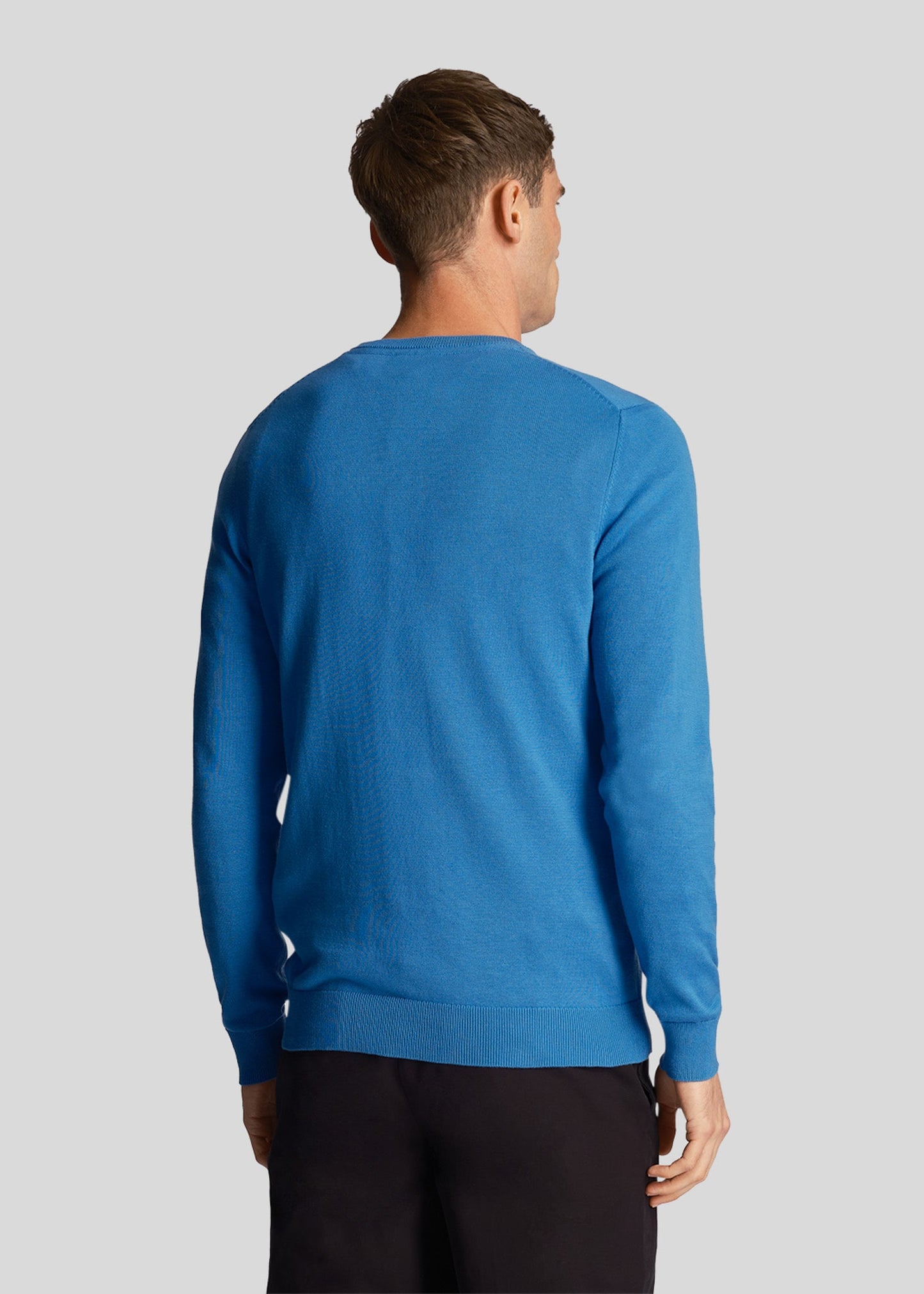 Lyle & Scott Truien Cotton crew neck jumper - spring blue