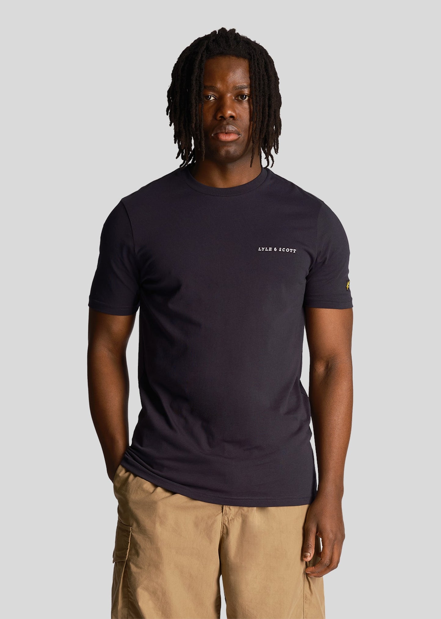 Lyle & Scott T-shirts Embroidered t-shirt - dark navy