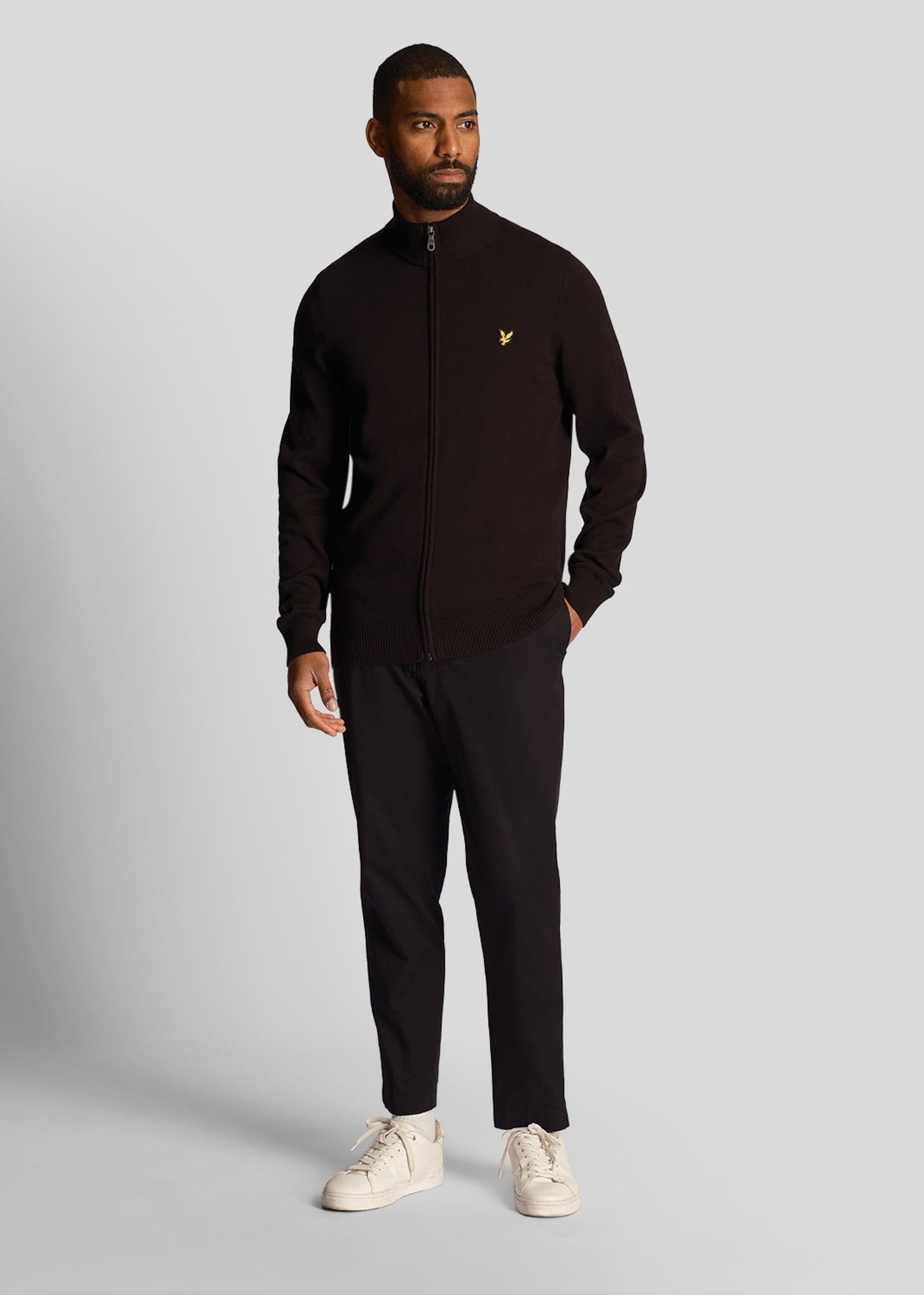 Lyle & Scott Vesten Full zip jumper - jet black