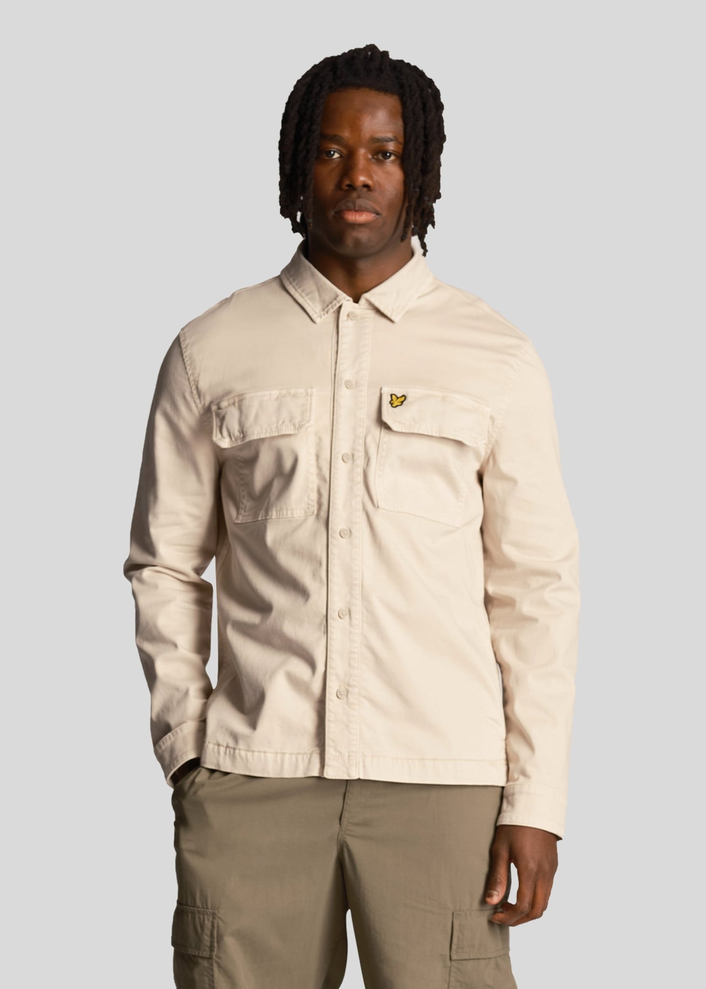 Lyle & Scott Overshirts Garment dyed overshirt - cove