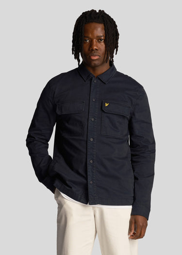 Lyle & Scott Overshirts  Garment dyed overshirt - dark navy