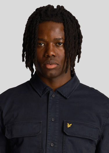 Lyle & Scott Overshirts  Garment dyed overshirt - dark navy