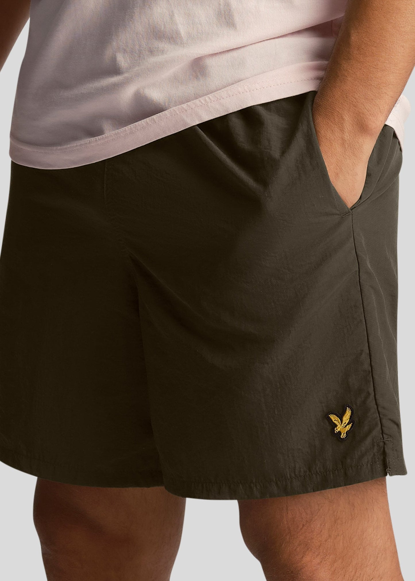 Lyle & Scott Zwembroeken Plain swim short - olive