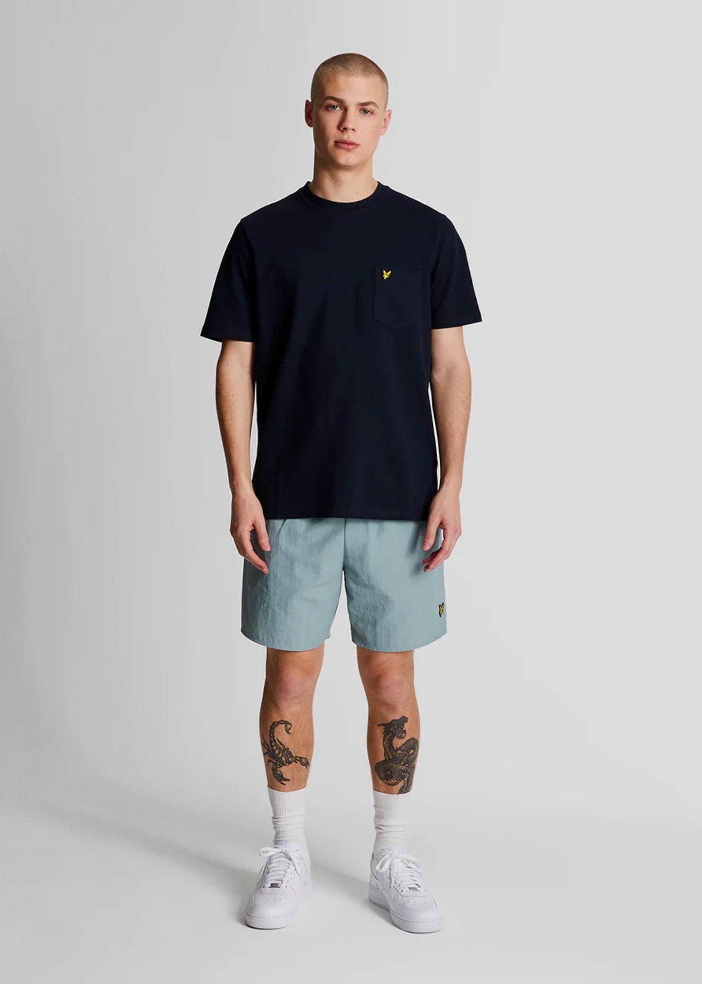Lyle & Scott Zwembroeken Plain swim short - slate blue